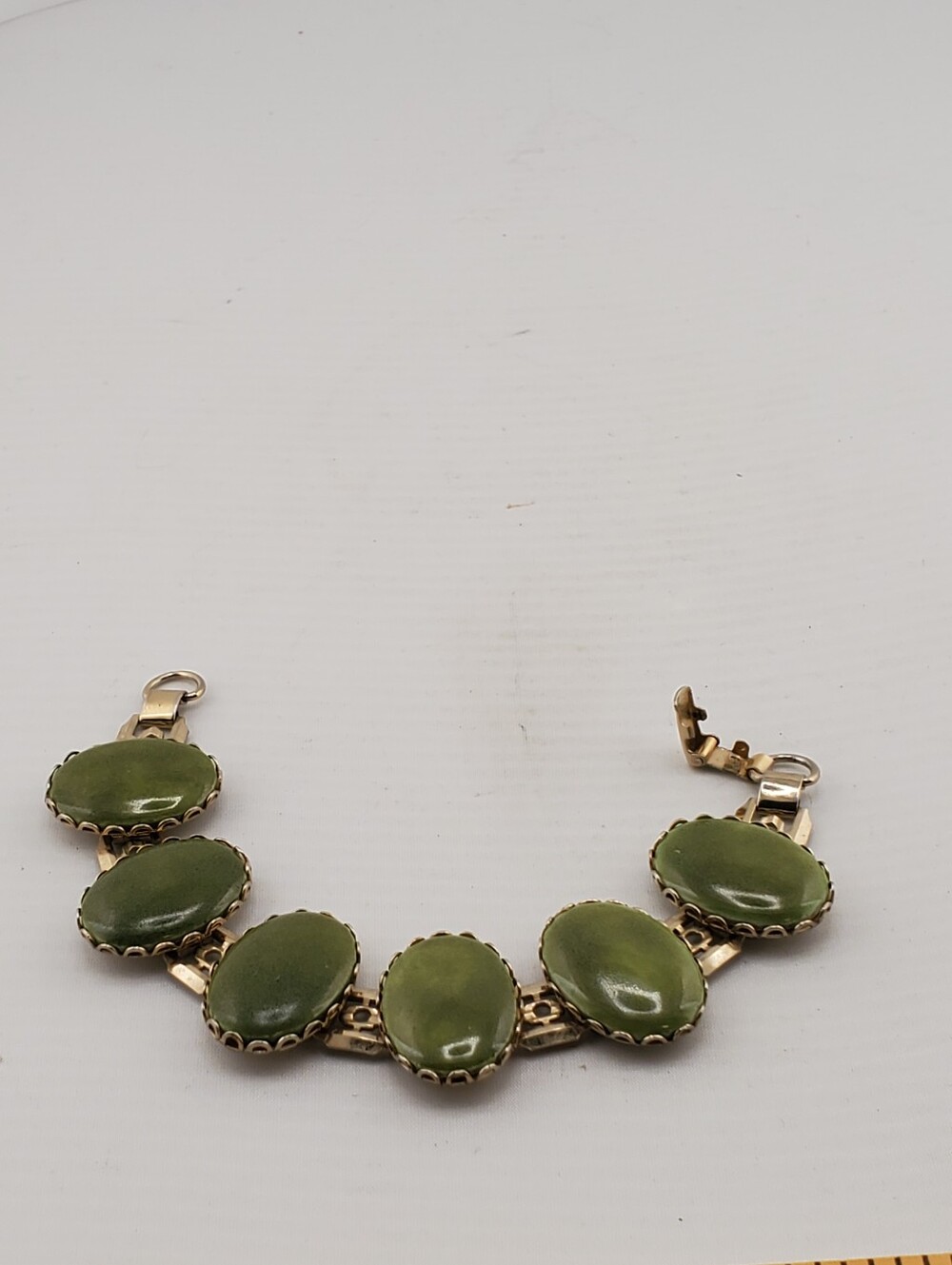 Vintage Olive Green Bracelet